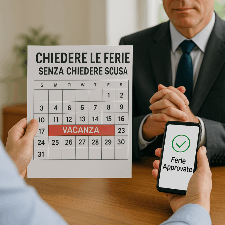 Chiedere le ferie senza chiedere scusa